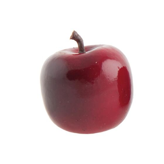 Deko Apfel 4,5cm glänzend rot