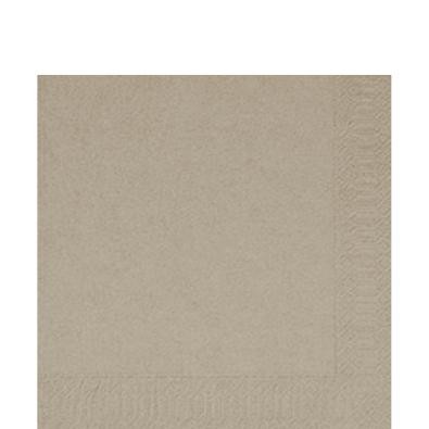 DUNI Zelltuch Serviette 33x33 cm 1/4F. greige