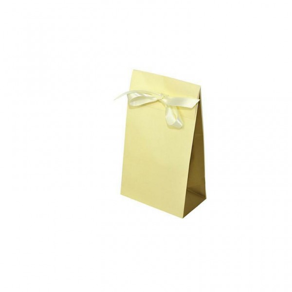 Geschenktasche creme/gold 140x80x230+55mm