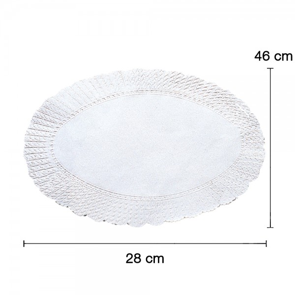 Plattenpapiere oval 28x46 cm